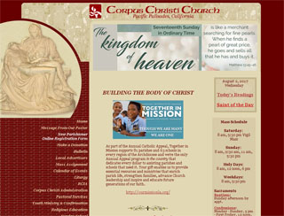 Website Design / Development & SEO Corpus Christi Church