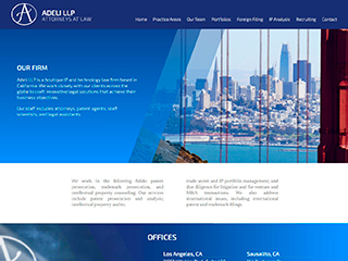 Website Design / Development & SEO Adeli LLP attorneys at law