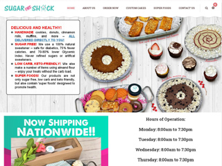 Website Design / Development Sugar Free Bakery